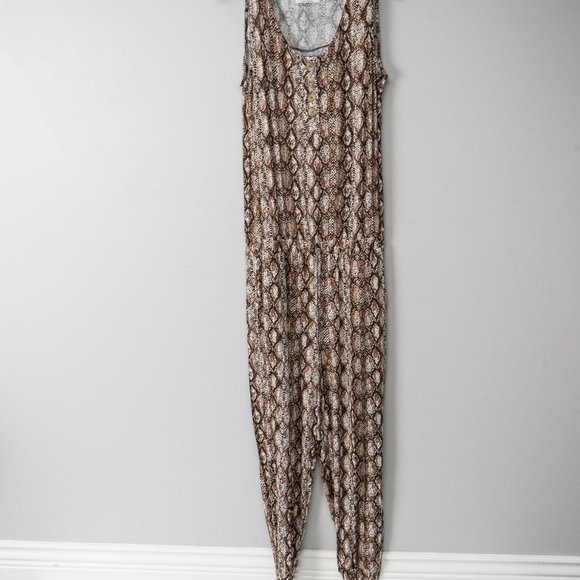 NWT Snake Sleeveless Pocket Blouson Jumpsuit - Picture 2 of 4